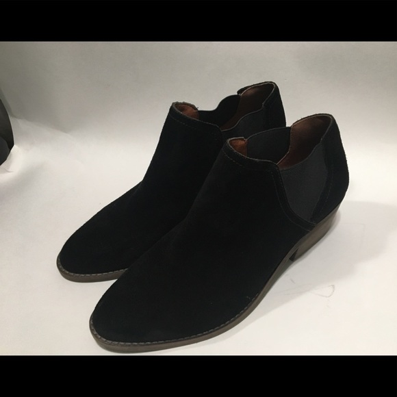 Lucky Brand FRONA CHELSEA Suede Black Ankle Boot - Picture 10 of 13